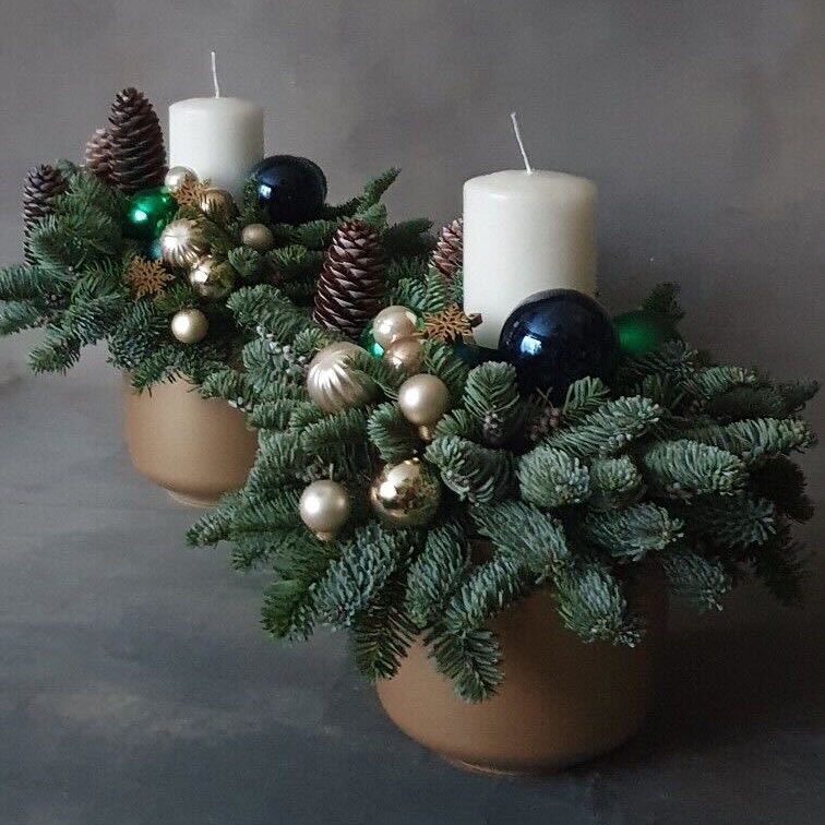 Enchanted Christmas Candle Centerpiece