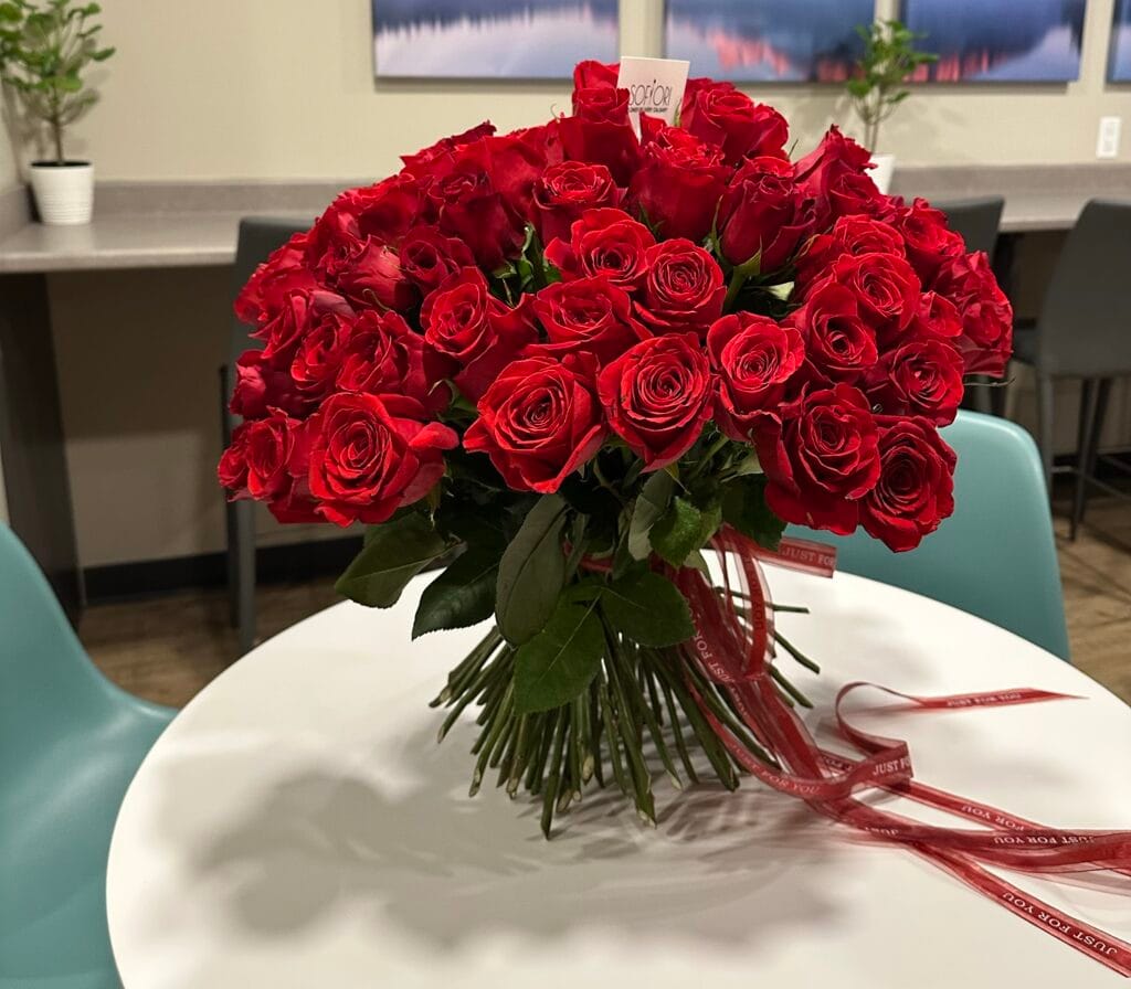 100 STEM RED ROSES