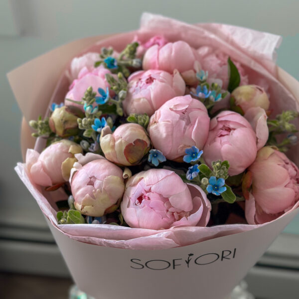 Calgary Florist - 15 Peony & Oxypetalum Celebration