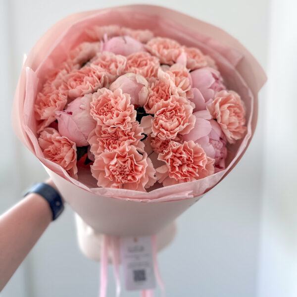 Pink Paradise Peony & Carnation Bouquet - Top Calgary Florist